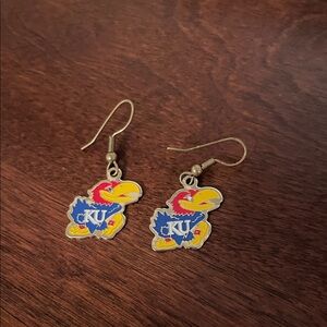 KU Jayhawks Dangle Earrings